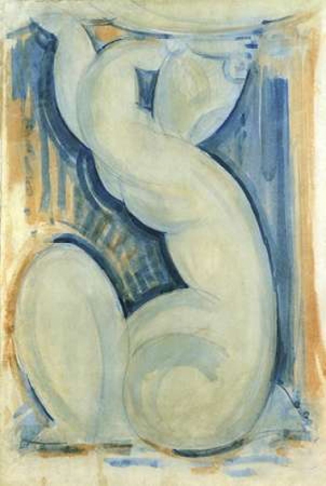 Caryatid 1 Canvas Art - Amedeo Modigliani (12 x 18)