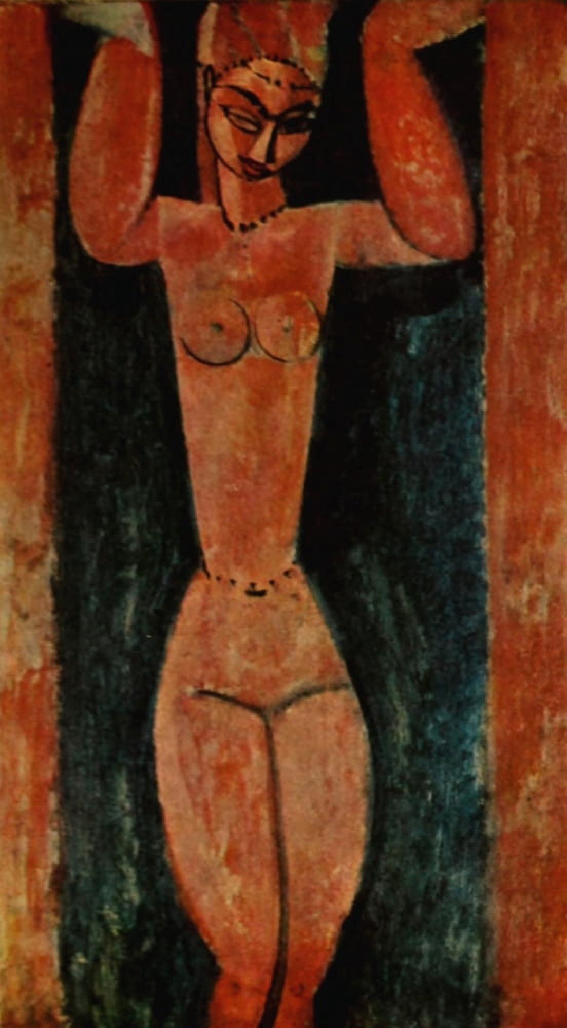 Caryatid 1912 Canvas Art - Amedeo Modigliani (18 x 24)