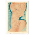 thumbnail image 1 of Caryatid - Classical Greek Sculpted Female Figure - From an Original Water Color Painting by Amedeo Modigliani c.1913 - Master Art Print (Unframed) 13in x 19in, 1 of 4