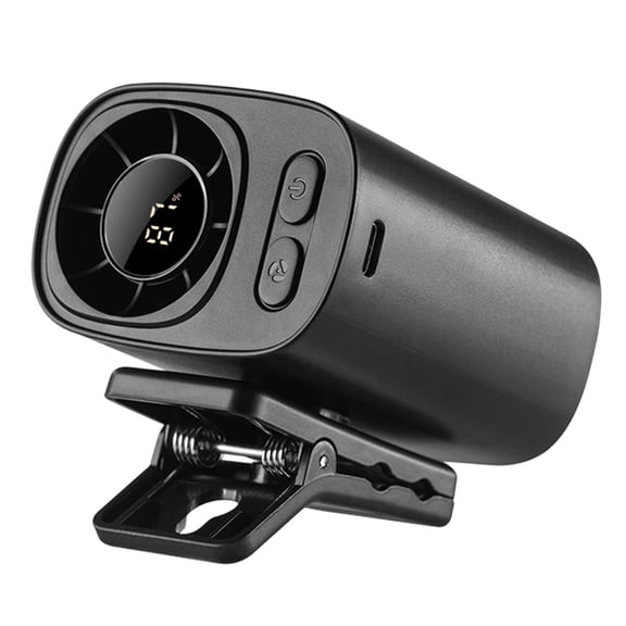 Carzlab Portable Car AC 2026 Clip on Air Conditioner Fan with LED Display USB Rechargeable