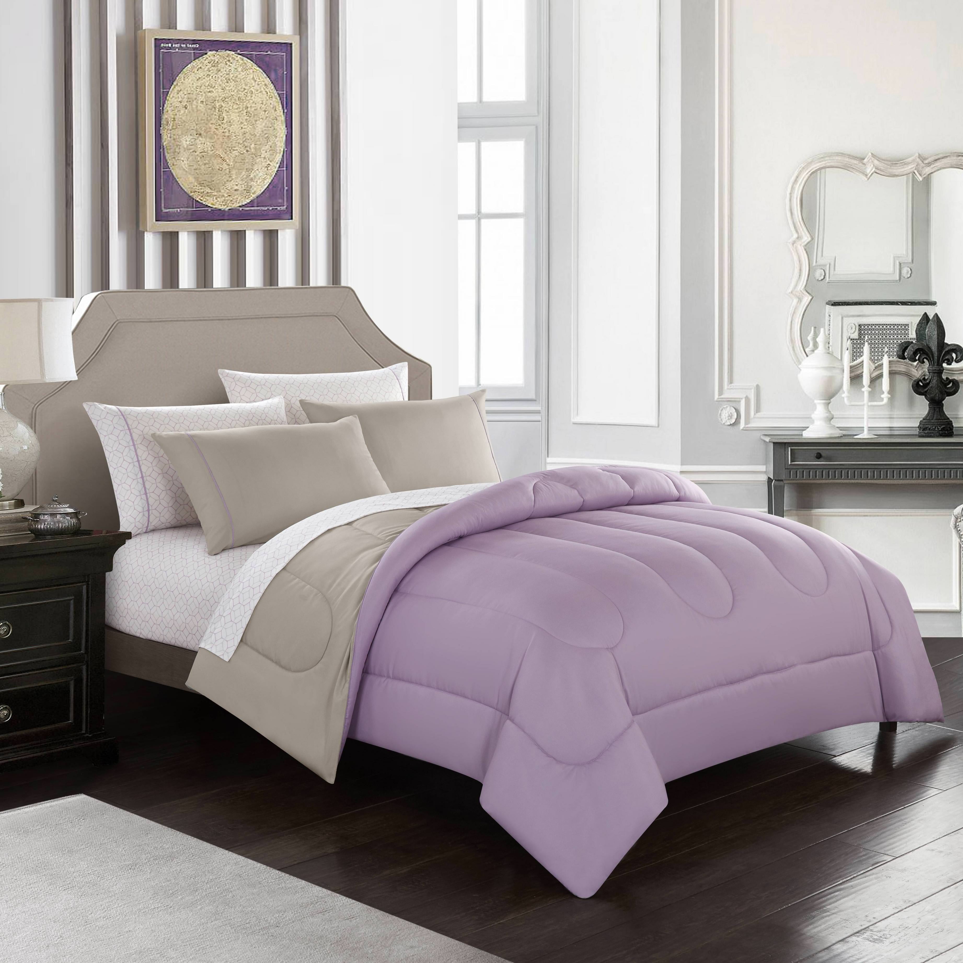 Casa 7 Piece Bed in a Bag, Queen with Comforter, Fitted Sheet, Flat Sheet, Pillowcase