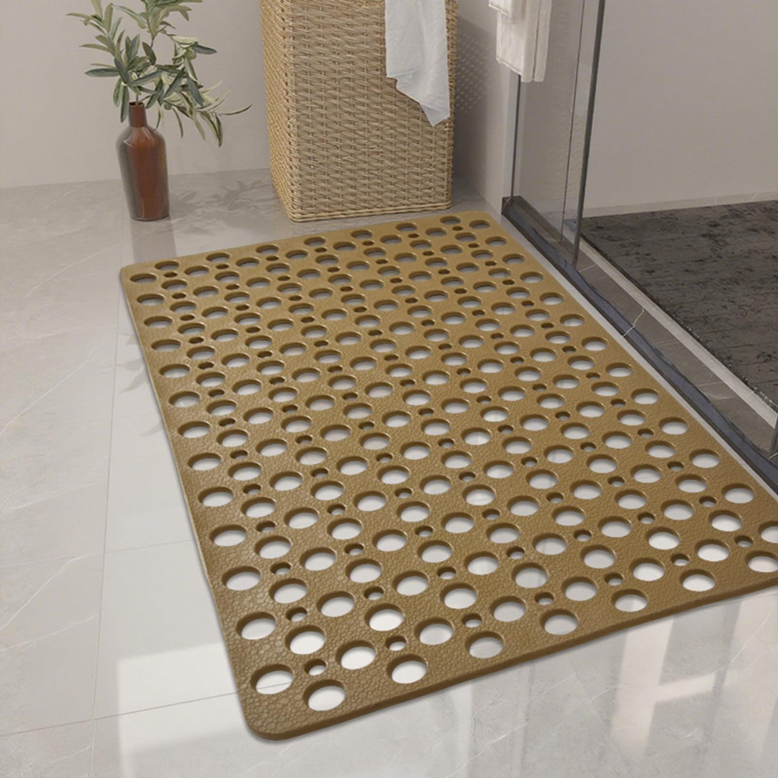 Casa and Beyond Shower Mat Non Slip Bath Mat Secure Shower Mat Easy to ...