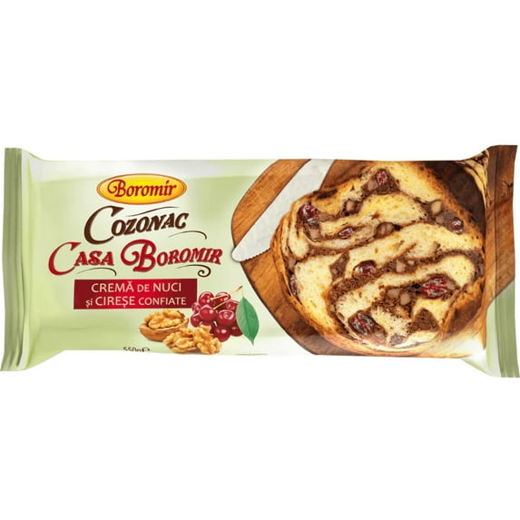 Casa Boromir Cozonac w/ Walnuts Cherries - 550 g