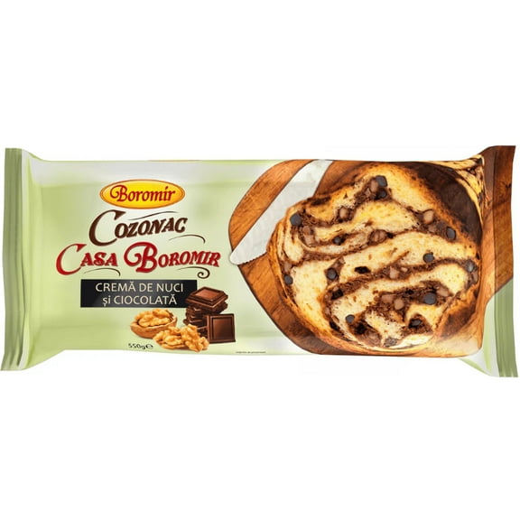 Casa Boromir Cozonac w/ Walnuts Chocolate - 550 g