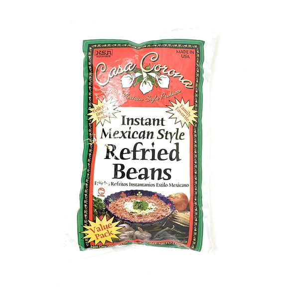 Casa Corona Instant Mexican DHF10Style (Refried Beans 3lb Bag)