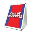 thumbnail image 1 of Casa De Deportes 18" x 24" A-frame Sidewalk Sign| Advertise Your Business | Images On Both Sides | Sports House | Made in The USA, 1 of 3