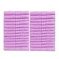 thumbnail image 1 of Casa Lino 26Pcs Washcloths (12" x 12") - 100% Cotton, 400GSM, Ultra Soft & Highly Absorbent (Violet Tulip), 1 of 7