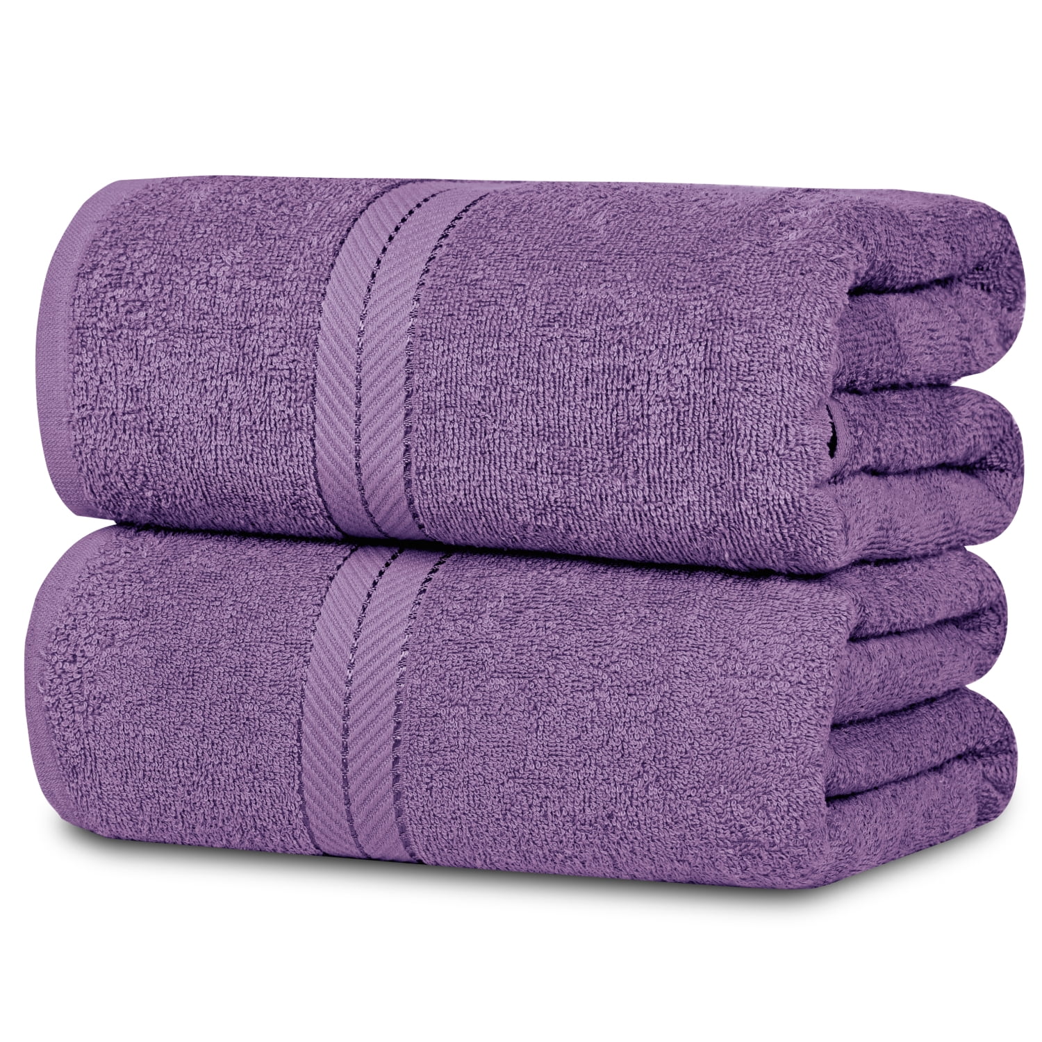 Casa Lino 2Pc Premium Bath Sheets (Extra Large) for Adults (72" x 36") - 100% Cotton, 400GSM, Ultra Absorbent (Purple) - Walmart.com