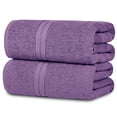 thumbnail image 1 of Casa Lino 2Pc Premium Bath Sheets (Extra Large) for Adults (72" x 36") - 100% Cotton, 400GSM, Ultra Absorbent (Purple), 1 of 6