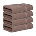thumbnail image 1 of Casa Lino 4Pc Premium Bath Towels (54" x 27") - 100% Cotton, 400GSM, Ultra Soft & Absorbent (Coffee), 1 of 6