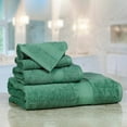 thumbnail image 1 of Casa Lino 4Pc Premium Bath Towel Set (1 Bath Towel, 2 Washcloths, 1 Hand Towel) - 100% Cotton, 400GSM & Ultra Absorbent (Green), 1 of 8