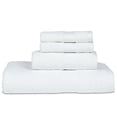 thumbnail image 1 of Casa Lino 4Pc Bath Towel Set, Hand Towels for Bathroom, Gym & Everyday Use, 100% Cotton Bath Towels, Ultra Soft & Quick Absorbent Towel Set - White, 1 of 6