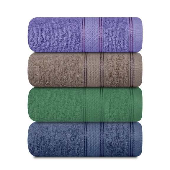 Casa Lino 6Pc Hand Towels for Gym & Spa (24" x 16") 100% Cotton Hand Towel, 400GSM, Ultra Soft & Absorbent - Multicolor
