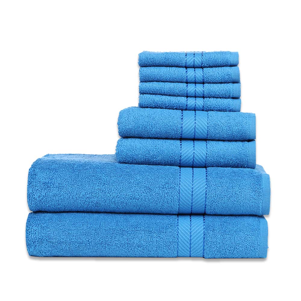 Casa Lino 8Pc Premium Bath Towel Set (2 Bath Towels, 4 Washcloths, 2 ...