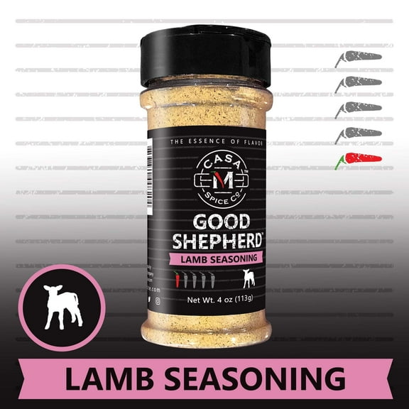 Casa M Spice Co Good Shepherd Lamb Seasoning  Gourmet Lamb Chop Prime Rib Seasoning Dry Rub  Very Low Sodium  Low Salt  No MSG  Keto Friendly Lamb Spices and Seasonings