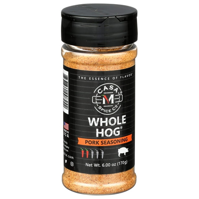 Casa M Spice Co OIF8 Whole Hog Pork Seasoning • Very Low Sodium • Low