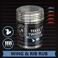 thumbnail image 1 of Casa M Spice Co® Texas Twister™ Wing and Rib Rub Stainless Shaker, 1 of 4