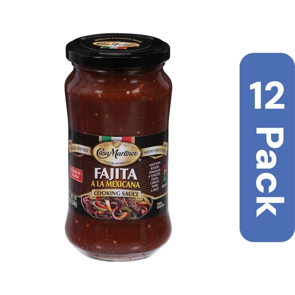 Casa Martinez Cooking Fajita Sauce 12 oz (Pack Of 12)