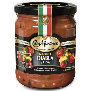 Casa Martinez Hot Fire Roasted Diabla Salsa, 16 oz