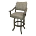 thumbnail image 1 of Solid Wood Bar Stool Casa Melina 30" Seat - Driftwood Beige Fabric - Asian Gray, 1 of 3