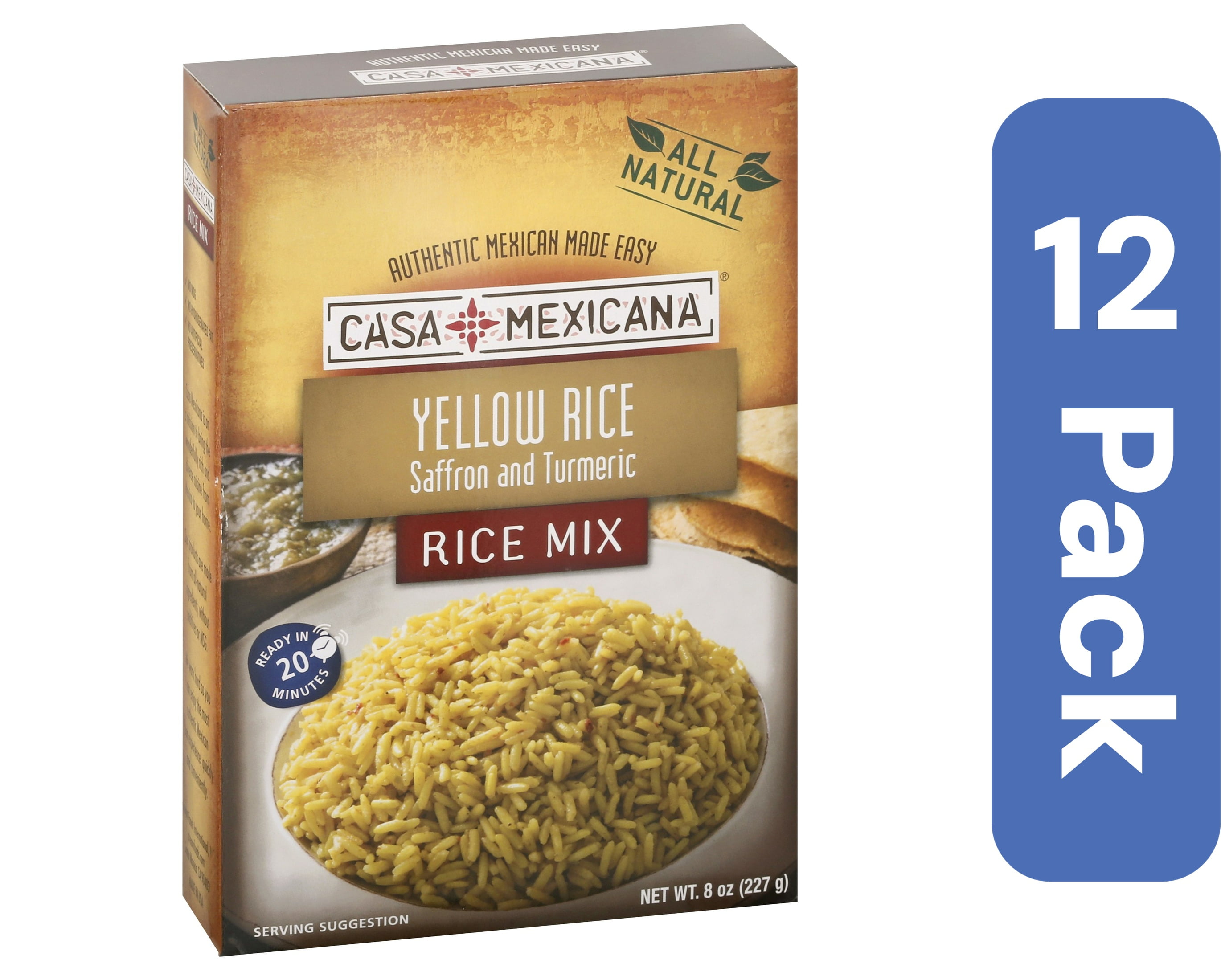 Casa Mexicana Yellow Rice 8 oz (Pack of 12)