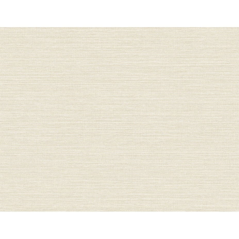 Beige Grasscloth Effect Non-Pasted Removable Wallpaper Roll