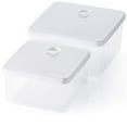 thumbnail image 1 of Casa Origin Microwavable Food Containers with Lid, 2 Pieces - Square (White), 1 of 8