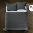 thumbnail image 1 of Casa Pinsonic 3-Piece Gray Quilt Set, King, 1 of 4