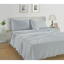 Casa Platino 100% Cotton Full Size Bed Sheet Set of 4, Fit Mattress Upto 15" Deep - Polka Dot