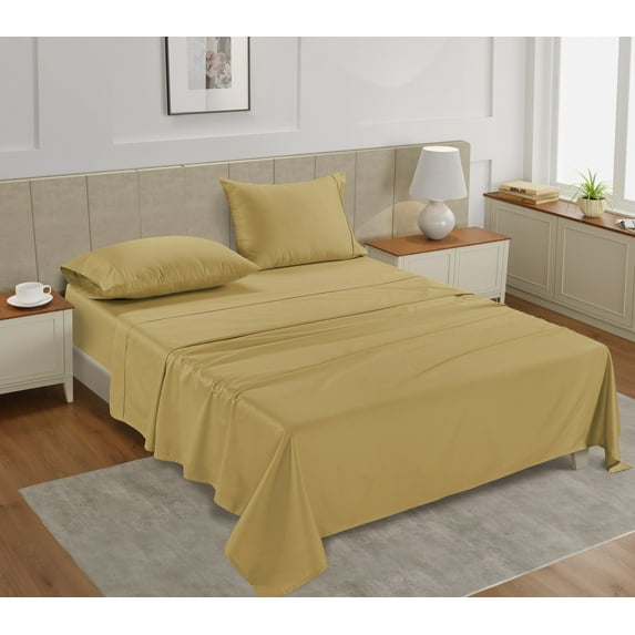 Casa Platino Twin Sheets Set Kids – 450TC 100% Cotton Cooling Sheets, Luxury Hotel Sheets & Pillowcase Set, Fade Resistant & Machine Washable – Cocoon