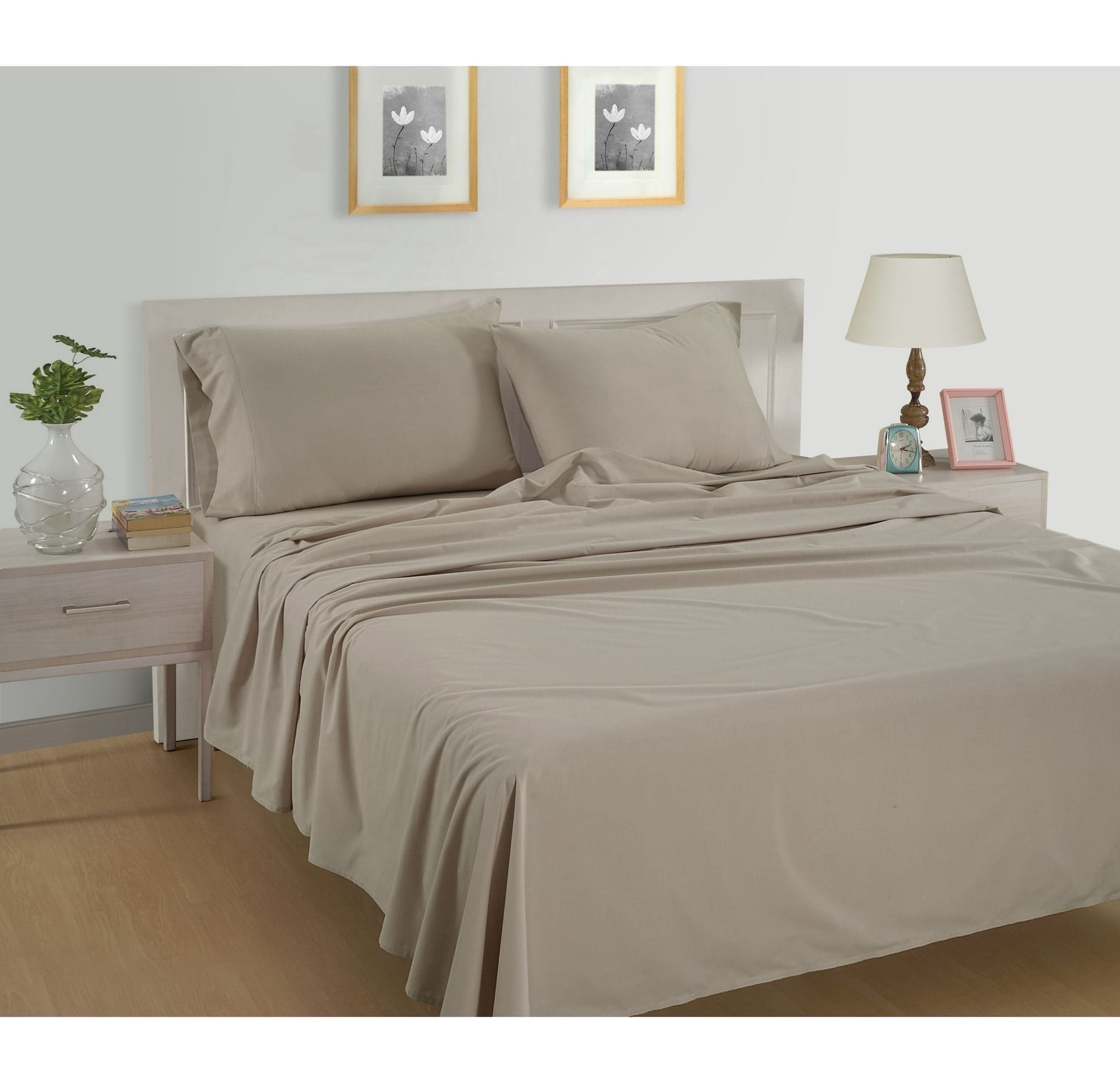 Casa Platino Twin Size Sheets – 100% Soft Long-Weave Cotton Bed Sheet Set, Hotel Luxury Silky Smooth Comfort, Machine Washable 15” Deep Pocket – Linen