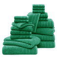 thumbnail image 1 of Casa Platino 18 Piece Cotton Towel Set - Includes 6 Large Bath Towels, 6 Hand Towels & 6 Washcloths - Soft & Quick Dry Towels for Bathroom - Emerald, 1 of 8