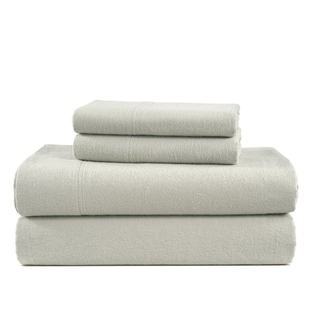 Casa Platino 4 Piece Flannel Bed Sheet Set 100 Cotton Deep Pocket