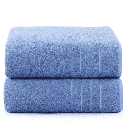 Casa Platino Bath Sheet 2 Pack - Oversized Cotton Bath Sheets, Quick Dry for Everyday Use Bath Sheet Towels, Perfect for Beach Days - Cerulean Blue