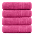 thumbnail image 1 of Casa Platino Bath Sheet 4 Pack - Luxurious Soft Bath Sheet Towels, Quick Dry & Oversized Towels, Ideal for a Touch of Elegance - Fuchsia, 1 of 7