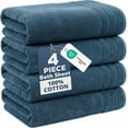 thumbnail image 1 of Casa Platino Bath Sheet 4 Pack - Oversized Bath Sheets Large, Quick Dry Large Towels for Everyday Use, Perfect for Beach Days - Still Blue, 1 of 1