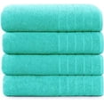 thumbnail image 1 of Casa Platino Bath Sheet 4 Pack - Soft & Absorbent Bath Sheet Towels, Quick Dry Large Bath Towels, Ideal for Freshening Up After Workouts - Aqua Sky, 1 of 6