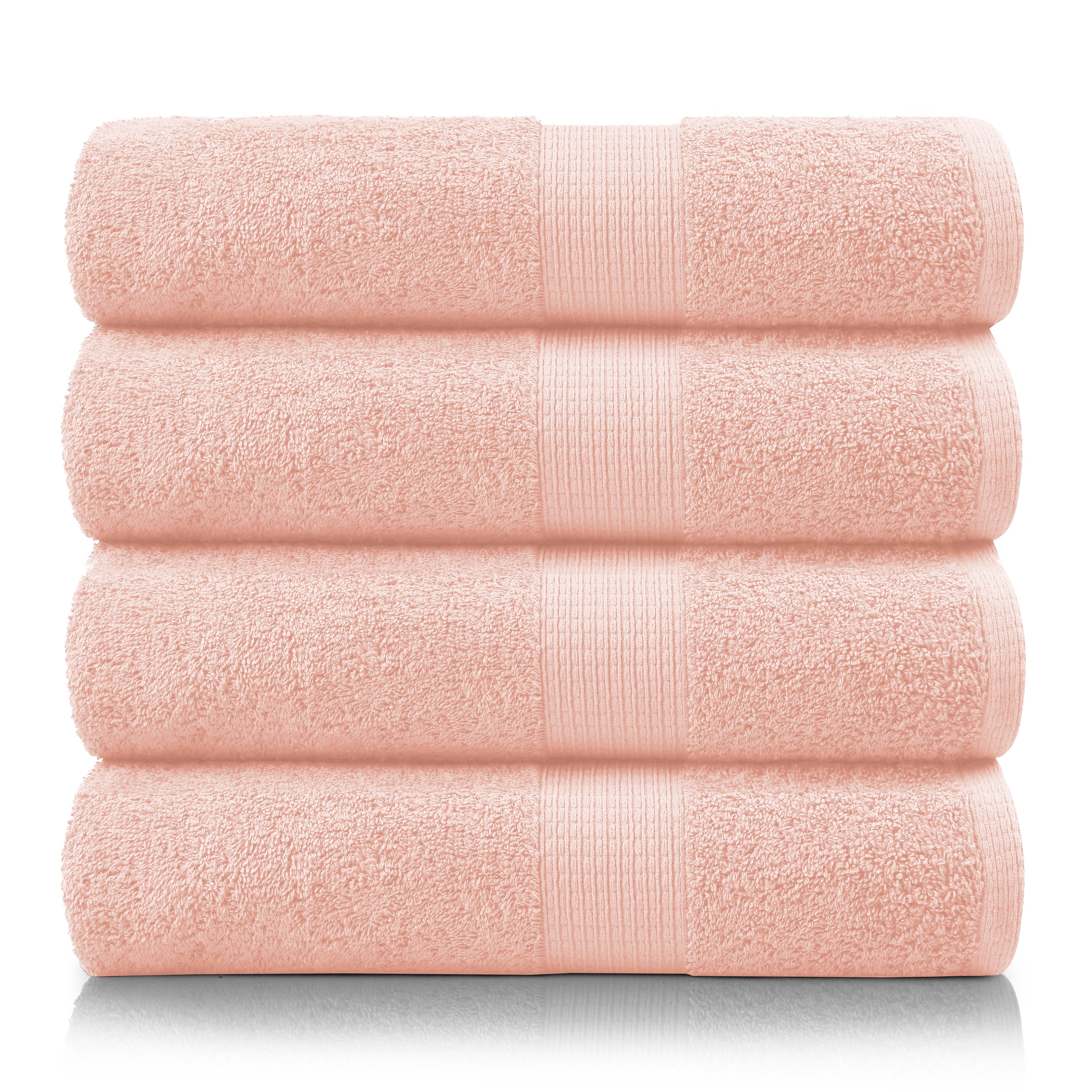 Casa Platino Bath Sheet Pack of 4, Oversized Bath Sheets for Bathroom, Quick Dry, Plush & Luxury