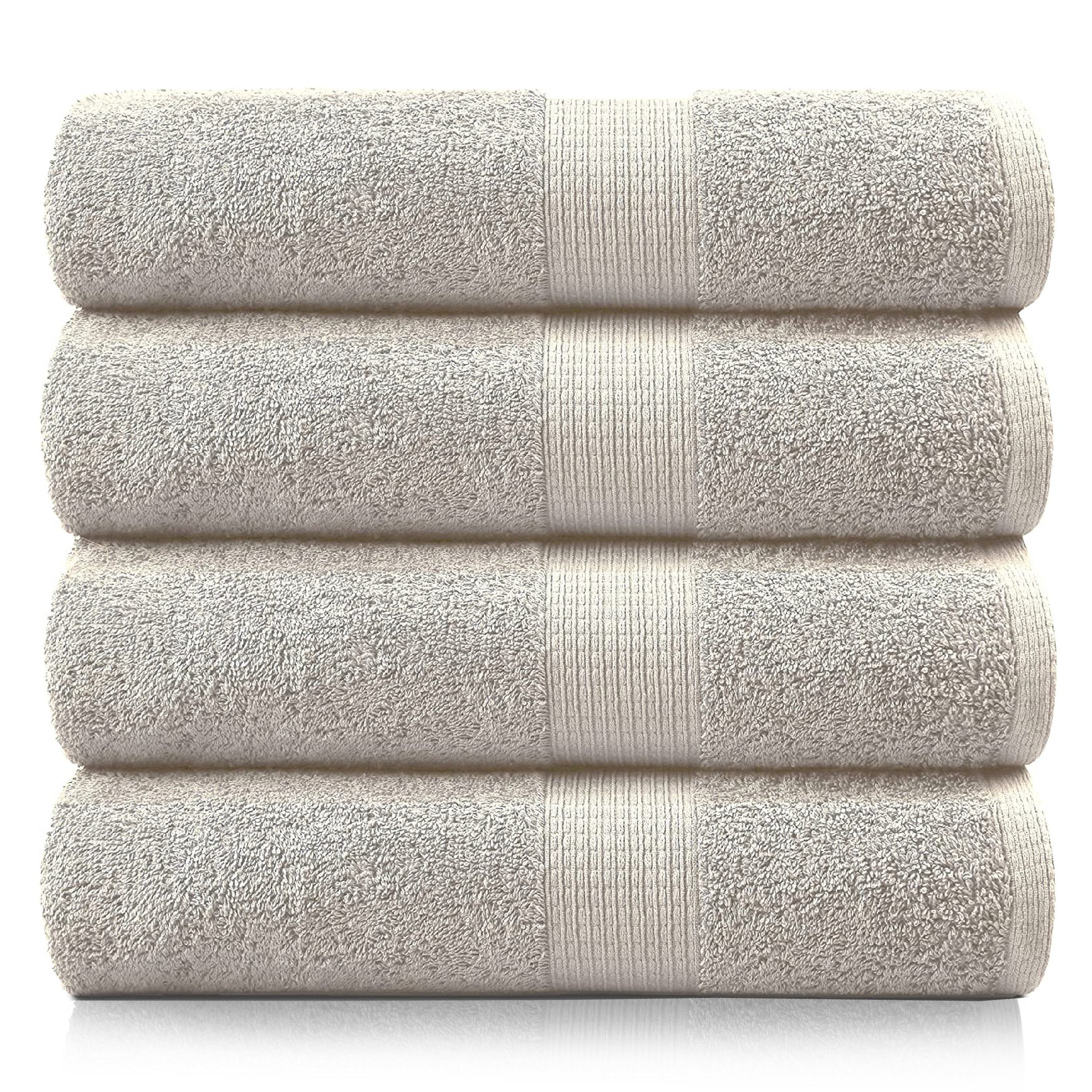 Casa Platino Bath Sheet Pack of 4, Oversized Bath Sheets for Bathroom ...