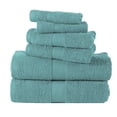 thumbnail image 1 of Casa Platino Bathroom towels 6 Pc Set, 2 Bath Towels, 2 Hand Towels, 2 Wash Cloths, Ultra Soft & Absorbent Towels - Teal, 1 of 6