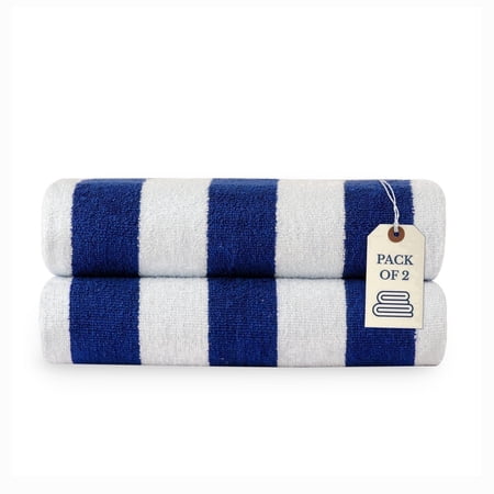 Casa Platino Beach Towel Set of 2, Light Weight, Quick Dry Towel, Large Beach Towels 30"x60", Beach Towel Set - Blue