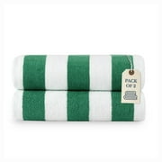 Casa Platino Beach Towel Set of 2, Light Weight, Quick Dry Towel, Large Beach Towels 30"x60", Beach Towel Set - Green