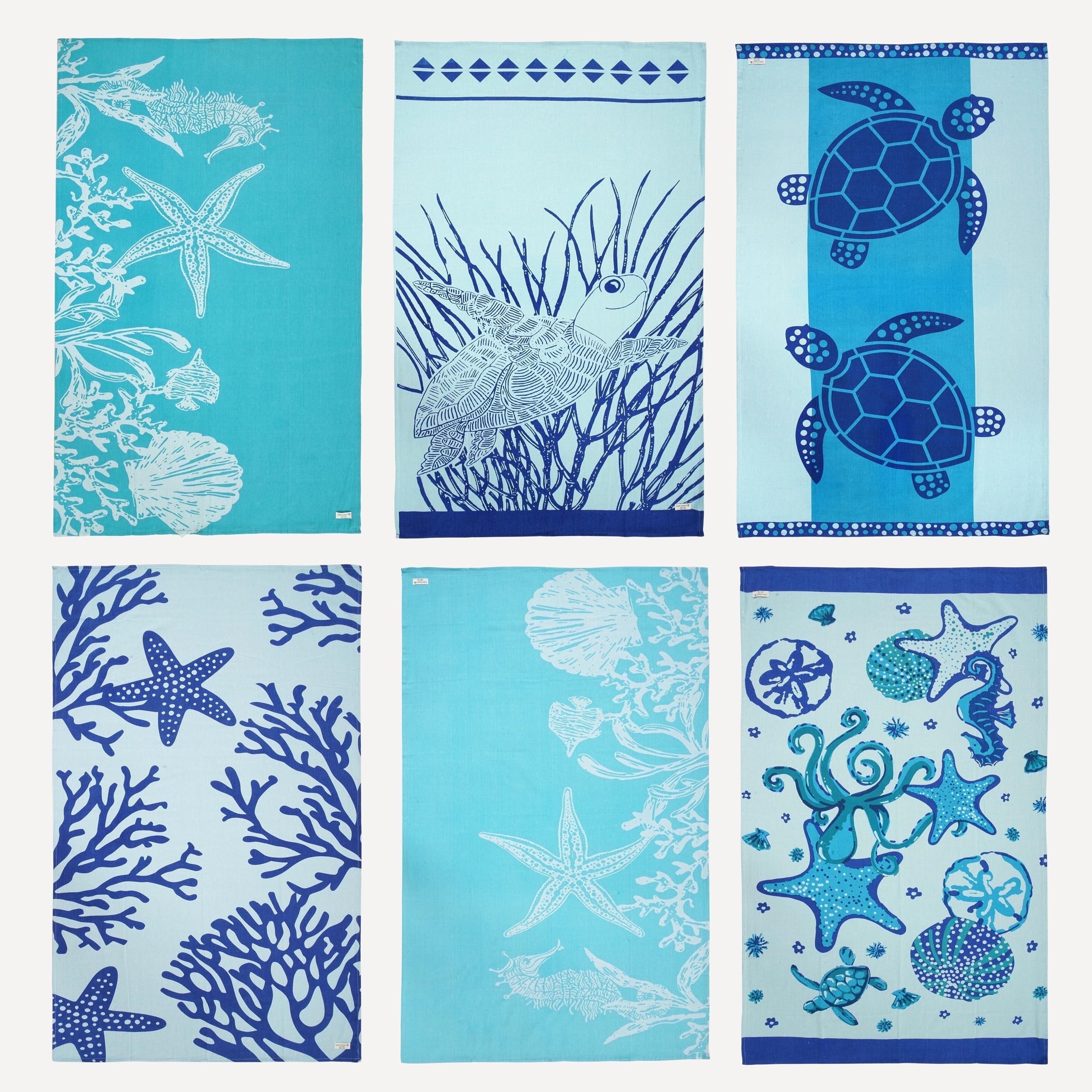 Casa Platino Beach Towels 6 Pack, Oversized Beach Towel, Pre-Washed Large Beach Towel, Stylish Pool Towels For Adults, Quick Dry Beach Towel, Lightweight Travel Towel, 39"x71" - Coral Beach