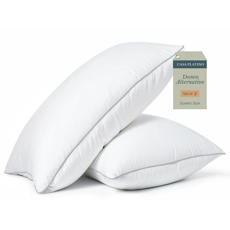Casa Platino Queen Size Bed Pillows Soft, Breathable