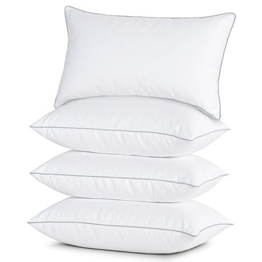 Casa Platino Pillows Standard Size Set of 4 – Soft & Medium Standard Bed Pillow, Luxury Sleep Quality, Easy to Clean, Ideal for Neck Support
