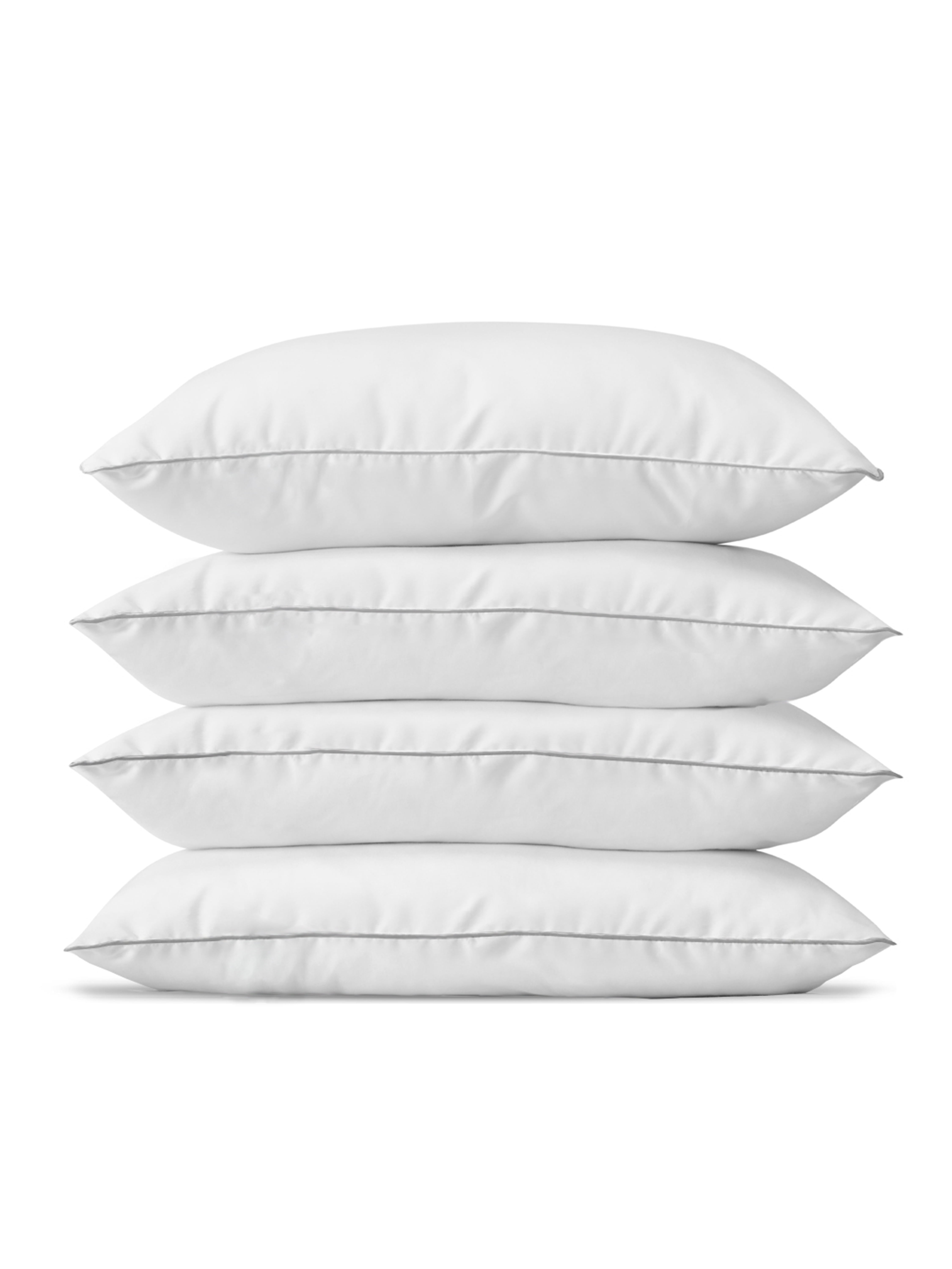 Casa Platino Pillows Standard Size Set of 4 – Soft & Medium Standard Bed Pillow, Luxury Sleep Quality, Easy to Clean, Ideal for Neck Support