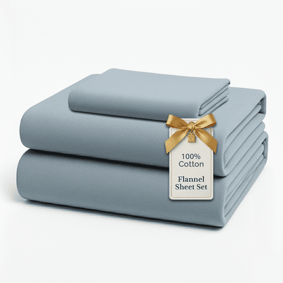Casa Platino Bed Sheet Set 100% Cotton 4 King French Blue