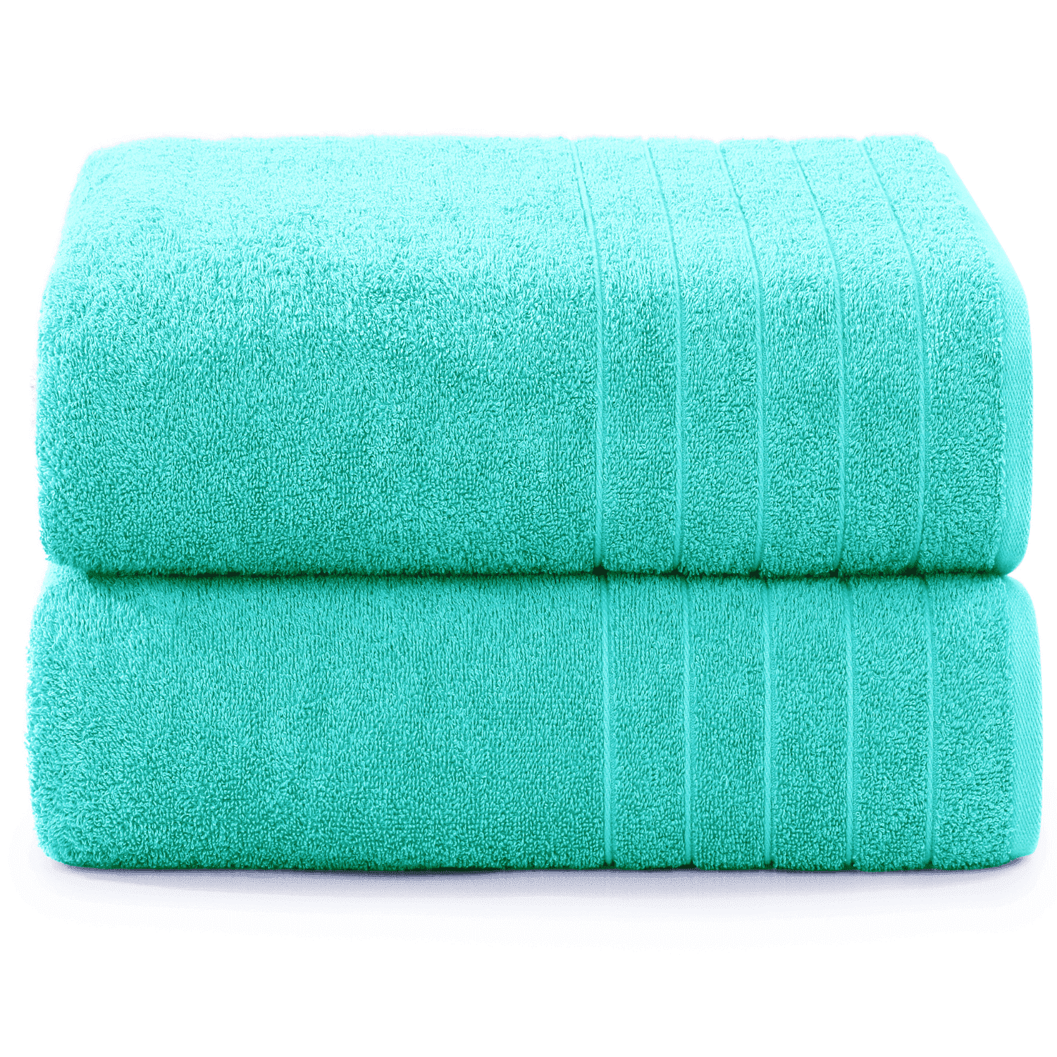 Aqua Sky Cotton Bath Towel Set - 2 Piece, Quick Dry