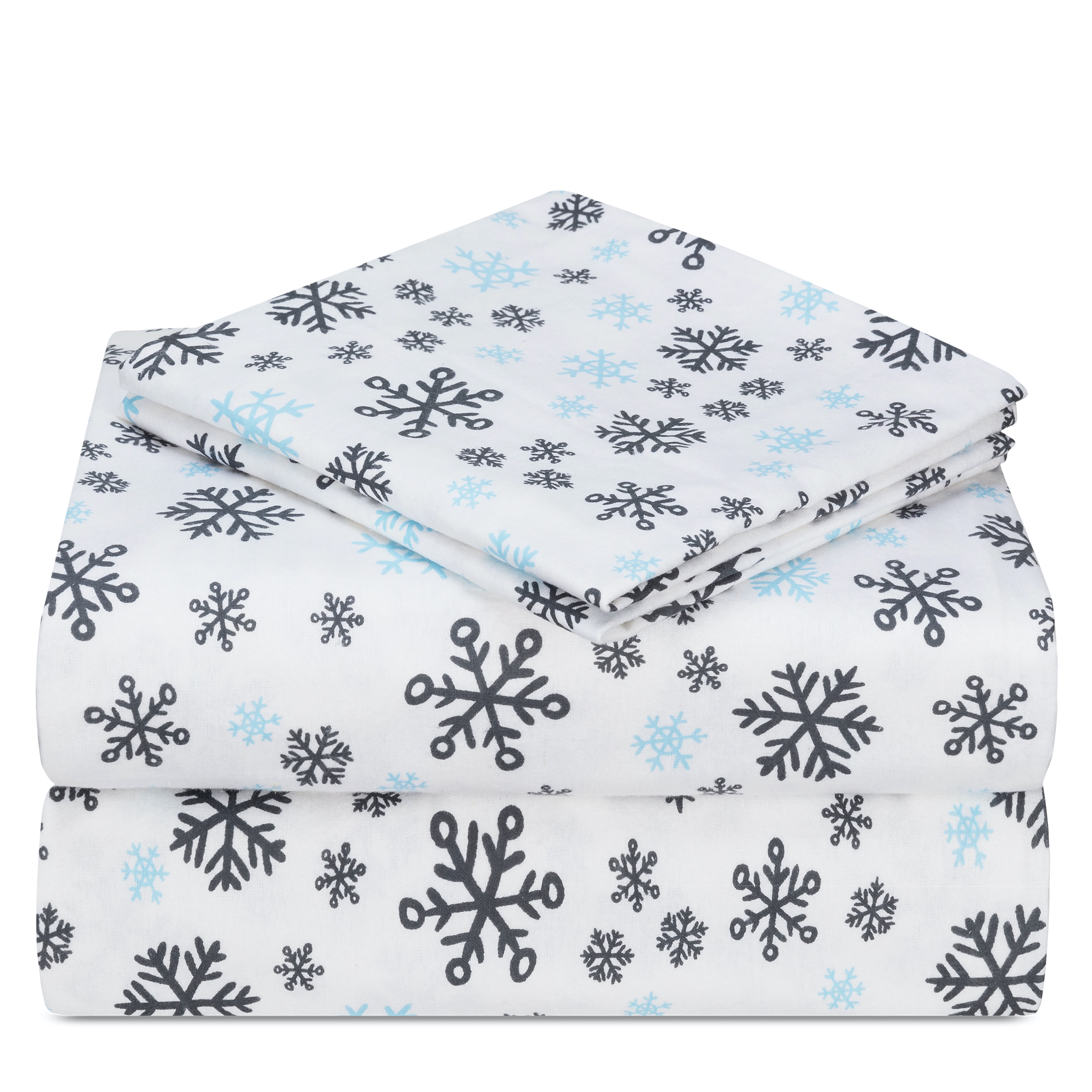 Twin Snow Day Dogs Flannel Sheet Set