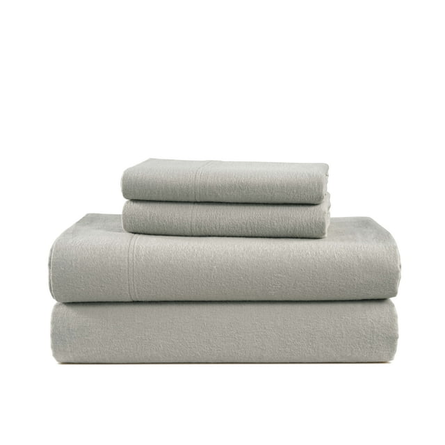 Casa Platino Full Size Flannel Sheet Set, 100 Cotton 4 Piece Deep